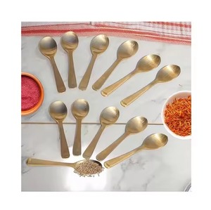 Party Service Metal Coffee Tea Spoon Stainless Steel Sugar Stirring Spoon Dessert Cutlery Dining Table - Product Image 2
