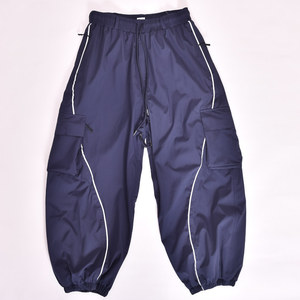 Pantalon de neige imperméable personnalisé avec étoile réfléchissante bleue pour l'extérieur pantalon de ski coupe-vent et respirant - Product Image 1