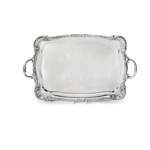 Polished Metal Serving <b>Tray</b> With Handle Solid Finish Residential Use Dishwasher Safe - Product Image 5
