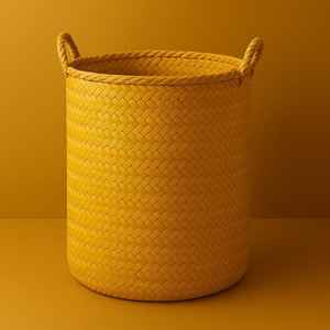 Cesto de Lavandería de Ratán Tejido a Mano, Organizador Sheetal Pati |   Cesta de Almacenamiento Multiusos Rústica de Fibra Vegetal Ecológica | - Product Image 1