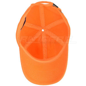 Gorra de Béisbol Naranja de 6 Paneles, Ligera, Transpirable, Ajustable, Unisex, con Logotipo Personalizado, Proveedor de Gorras Deportivas de Verano - Product Image 4