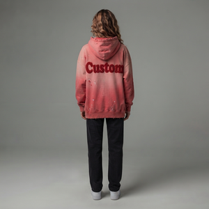 Sudadera con Capucha para Mujer, de Alta Calidad, con Lavado Ácido, Logotipo Bordado Personalizado, Color Sólido, Invierno, 100% Algodón, Superventas OEM - Product Image 5