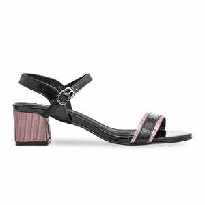 Black Formal <b>Heeled</b> <b>Sandal</b> FR5334 - Product Image 3