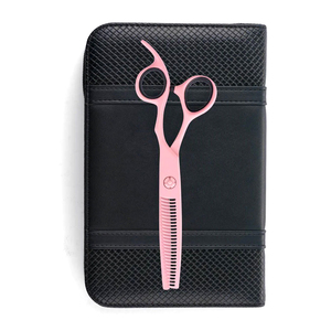 Ciseaux à effiler professionnels pour gauchers, roses, en acier inoxydable de haute qualité, à dents affûtées, pour barbier et salon - Product Image 3