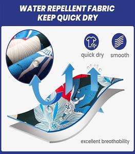 Shorts de Baño para Hombre, Sostenibles, con Cintura Elástica y Cordón Ajustable, de Secado Rápido, Corte Clásico, Color Personalizado, Estampado Completo - Product Image 5