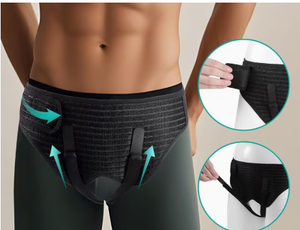 Cinturón de soporte para la zona íntima masculina, negro, de spandex y nailon, transpirable, ajustable, para ciclismo y deportes, soporte duradero para todas las estaciones - Product Image 6