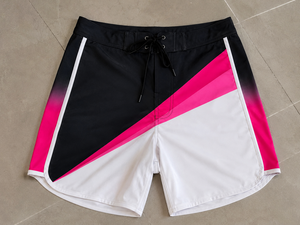 Custom Pink Gradient Men <b>Surf</b> Board Shorts Quick Dry Swim Trunks Sublimation Printed Beach Water Sports Shorts OEM ODM Supplier - Product Image 6