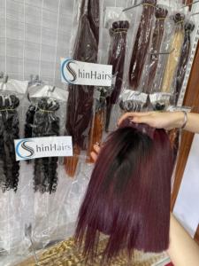 Top Trend 2026 Vietnamese Bone Straight Hair With Classic Color Burgundy 100% Remy Human Hair Vietnamese Raw Hair Bundles - Product Image 6
