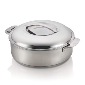 Stainless <b>Steel</b> Round Casserole <b>Pot</b> With Glass-Embedded Lid 24cm Durable Minimalist Design Hand Wash Only - Product Image 6