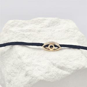 Abalorio de ojo chapado en oro amarillo de 14 quilates hecho a medida, joyería de animales bonitos para mujer, alta calidad y elegante - Product Image 2