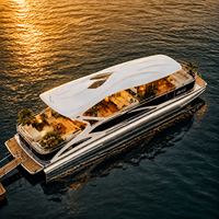 Yacht de luxe en aluminium UBI 1315 13M avec moteur hors-bord pour la pêche en rivière et les loisirs pour 15 personnes