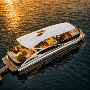 UBI 1315 13M Aluminum Luxury Yacht with Outboard Engine for River Fishing & Entertainment for 15 People - Product Image 5