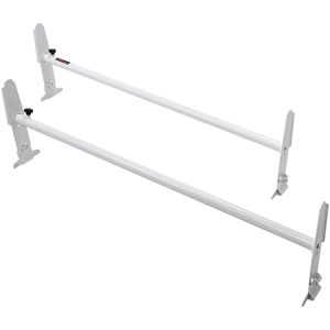 Scaletta regolabile per furgone a 2 barre in acciaio legato con capacità di 500 libbre compatibile con furgoni a grandezza naturale Chevrolet Express GMC Savana Rain - Product Image 1