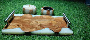 Brûleur d'encens Bakhoor en résine artisanale de luxe, design arabe élégant pour le Ramadan, cadeau de luxe pour l'Aïd, décoration - Product Image 2