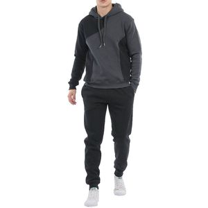 Survêtement personnalisé pour homme : veste zippée et pantalon de jogging contrastant – Tenue de sport en gros pour l'entraînement - Product Image 5