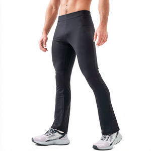 Legging évasé unisexe pour la course en extérieur et la gym, 100% polyester, taille élastique, pour hommes et femmes - Product Image 6