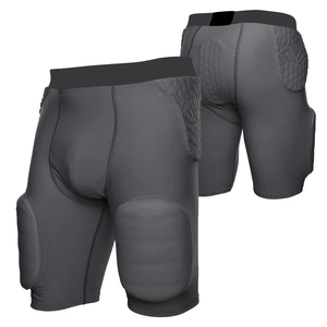 Zipper Pockets Anti-Wrinkle & Quick Dry Features Men's Breathable Worsted <b>Spandex</b>/Polyester Knee-Length Running <b>Shorts</b> <b>with</b> - Product Image 5