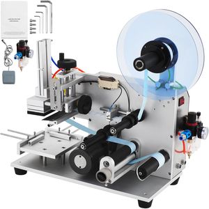 Etichettatrice Elettrica per Superfici Piane 25-60 pz/min, Applicatore di Etichette per Scatole di Cartone/Bottiglie Quadrate/Lattine - Product Image 1