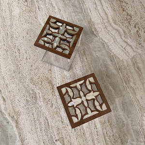LuxeGrain Arabia Candy <b>Box</b> Handmade Wooden Acrylic <b>Sweet</b> Storage Holder with Mother of Pearl Inlay for Ramadan & Eid Celebration - Product Image 3