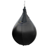 Ballon de frappe professionnel en cuir PU double pour entraînement de boxe et musculation