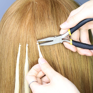 Outils d'application d'extensions capillaires robustes en acier inoxydable, pinces pour micro-liens et nano-rings, pour usage en salon - Product Image 4