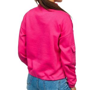 Sudadera Deportiva Informal con Cierre de Cremallera para Mujer, Ajuste Holgado, Estilo Urbano, Disponible en Todas las Tallas, Sudadera con Media Cremallera - Product Image 2