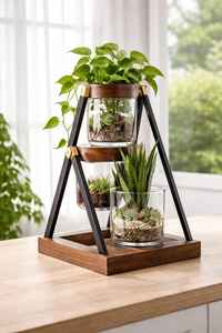 Bol à plantes décoratif en métal de style marocain, style arabe de luxe, avec finition or antique, décoration pour la maison et le jardin - Product Image 4