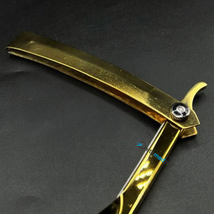 Rasoir professionnel en acier inoxydable pour barbier, type Shavette, coupe turque, avec logo personnalisé, pour homme, idéal pour le rasage. - Product Image 3