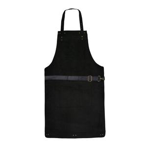 Tablier de Barbier Professionnel en Cuir Personnalisé avec Bretelles et Poches – Vente en Gros pour la Protection lors du Barbecue - Product Image 2