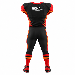 ชุดยูนิฟอร์มอเมริกันฟุตบอล RONAL SPORTS สำหรับผู้ชาย แบบสั่งทำพิเศษ ชุดเสื้อและกางเกงเข้ารูป ระบายเหงื่อได้ดี เหมาะสำหรับทุกฤดูกาล - Product Image 2