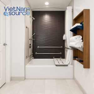 Meubles d'hôtellerie Microtel directement de l'usine, conçus pour les projets de chambres d'hôtel modernes, utilisant du MDF durable et du HPL décoratif. - Product Image 3
