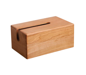 Boîte à mouchoirs multifonctionnelle en bois, écologique, couleur personnalisée, artisanat naturel, pour la maison et la table de l'hôtel - Product Image 2