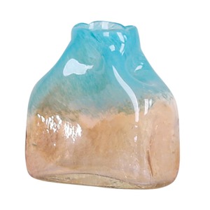 Vase en verre bleu et or, parfait pour centre de table et décoration de maison de luxe, vente en gros depuis l'Inde - Product Image 6