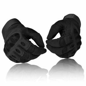 Beige <b>Leather</b> <b>Wrist</b> Full Finger Touchscreen Needle Detection Casual Winter Driving Mitts Soft Grain Palm Split <b>Cuff</b> Cashmere - Product Image 2