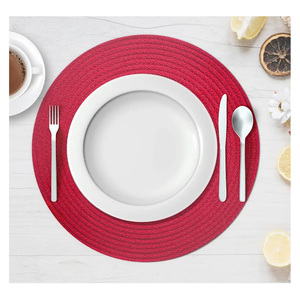 Coffee Cup Mats Woven Placemats Printed Jute Placemats Tassel Placemat <b>Vase</b> Cushions Decoration Heat Insulation Jute Placemat - Product Image 2