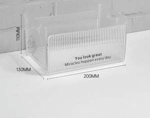 Plateau organisateur en acrylique contemporain Design chic pour des solutions de rangement efficaces pour la maison et le bureau - Product Image 6