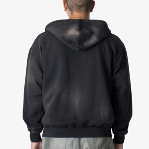 Sweat à capuche pour homme, coupe ample, 100% coton, imprimé numérique, écologique, coupe régulière, décontracté, pour la marche en plein air, en polaire, coupe-vent - Product Image 2