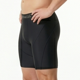 Customized Logo Printed <b>Compression</b> <b>Shorts</b> <b>Men</b> Yoga Fitness Base Layer <b>Shorts</b> Gym Workout Wear Slim Fit <b>Short</b> Elastic Waist - Product Image 6