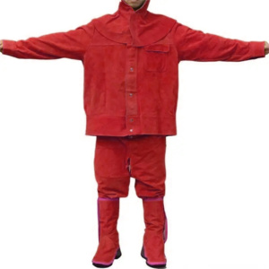 Ropa de Seguridad de Cuero Vacuno de Primera Calidad, Trajes de Soldador de Alta Calidad para Soldadura Industrial y Bomberos - Product Image 2