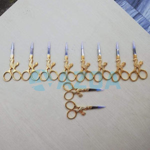 Professional Stainless Steel Matte Black Embroidery <b>Scissors</b> with Gold Precision Blades for <b>Sewing</b> Thread Trimming - Product Image 5