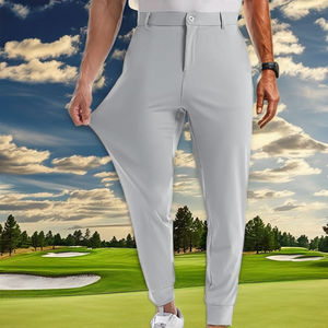 กางเกงจ็อกเกอร์กีฬาผู้ชายทรงสปอร์ต มีกระเป๋าซิป ระบายอากาศได้ดี พิมพ์ลาย ยืดหยุ่น น้ำหนักเบา เหมาะสำหรับกีฬากอล์ฟและการเดินทาง - Product Image 1