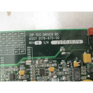 Zip TEC Driver BD 0176-670-00, DPG I/0 BD - อุปกรณ์และชิ้นส่วนเซมิคอนดักเตอร์มือสองที่เชื่อถือได้ระดับโลก - Product Image 3