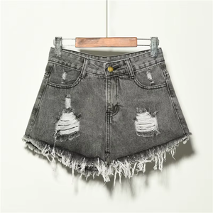 WI001 Pantalones Cortos de Mezclilla Elásticos para Mujer, Talla Grande, Estilo Veraniego, para Chicas y Damas - Product Image 1