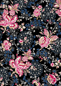 Tissu en polyester Tana de style Liberty de luxe, imprimé numériquement 2025, idéal pour les robes, la mode et les vêtements - Product Image 4