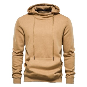 Sweat à capuche anti-boulochage pour hommes, pull à manches longues design personnalisé 100% coton solide, vente en gros pas cher prix décontracté vierge - Product Image 5