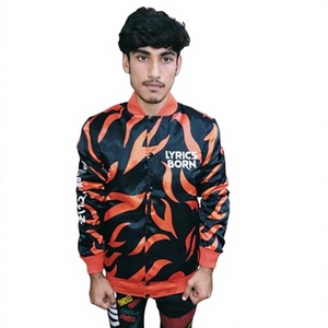 Custom Embroidery <b>Letter</b> Patches Vintage 3D Embroidery Satin Varsity <b>Jacket</b> High Quality 100% Polyester Quick Dry Custom <b>Men</b> - Product Image 1