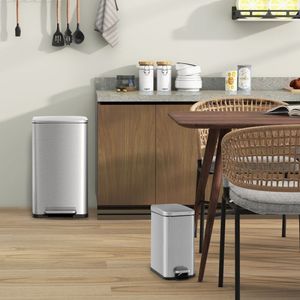 Set Combo di Bidoni per Rifiuti da 10,5 e 1,6 Galloni con Secchi Interni Staccabili per una Comoda Gestione dei Rifiuti - Product Image 2