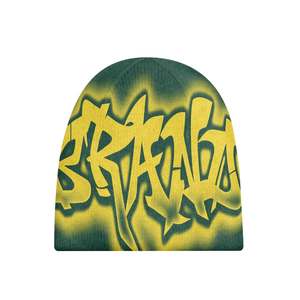 Private Label Luxury Stylish Solid Beanie <b>Hat</b> Unisex Street Style <b>Winter</b> 50-52cm Polyester/Cotton Knit Casual Wear 3D Embroidery - Product Image 3