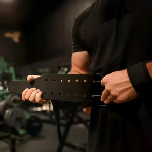 Ceinture de musculation double anse pour adulte en cuir synthétique, soutien dorsal pour l'haltérophilie et le fitness - Product Image 4