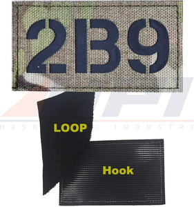 Parche de tela reflectante negro personalizado, corte láser IR, parche de bandera de gran calidad, corte térmico o por láser para ropa y sombreros 2025 - Product Image 4